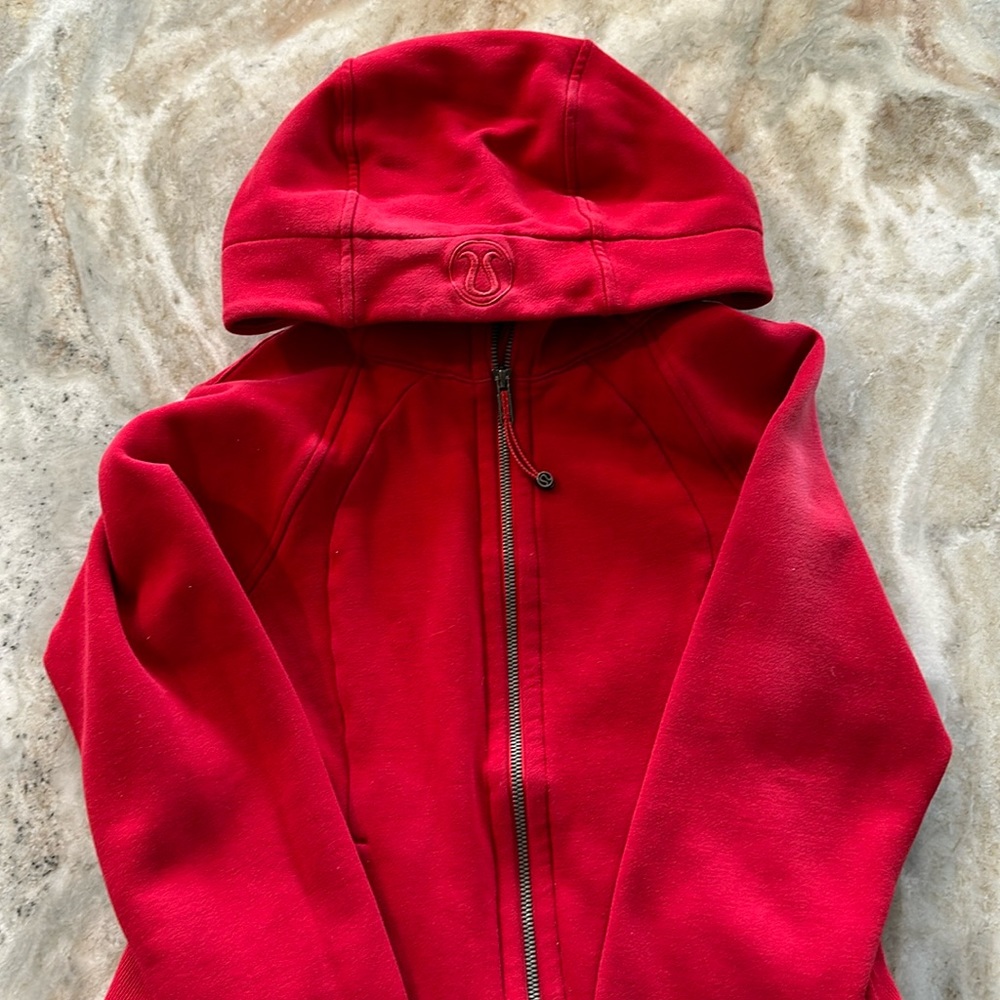 Lululemon Scuba Hoodie Full Zip Red